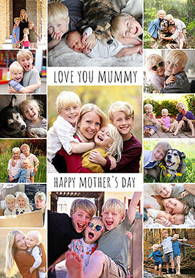 Love You Mummy Mother's Day Multi-Photo Card