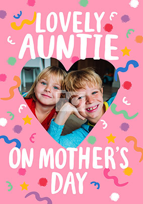 Lovely Auntie Mother's Day Photo Card