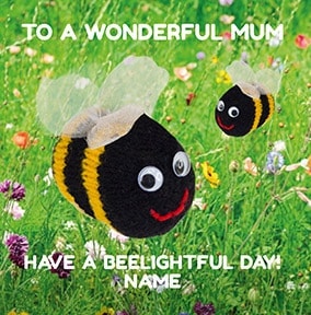 Beelightful Personalised Mother's Day Card