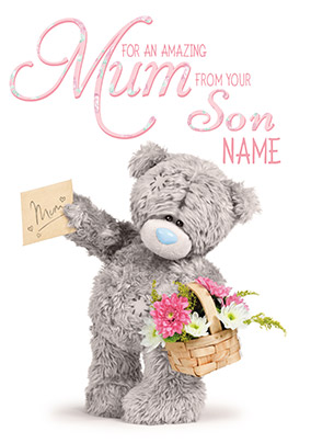 For Mum Mother's Day Card from Son - Me to You Photo Finish