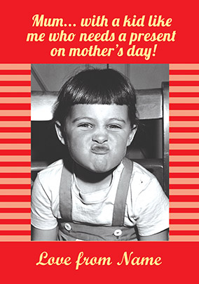 Funky Kids - Mother's Day Card with a Kid like me
