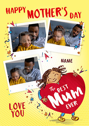 Love you Photo Mother's Day Card