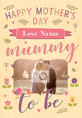 Happy Mother's Day Mummy To Be Photo Card