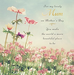 Lovely Mum Personalised Mother's Day Card