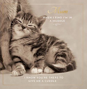 Cuddles Personalised Mother's Day Card