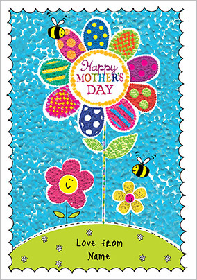 Flower and Bees Mother's Day Card