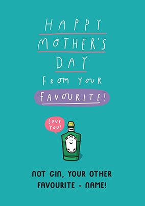 Your Favourite Personalised Mother's Day Card