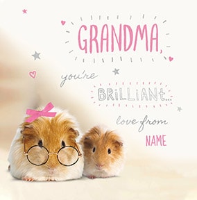 Grandma You're Brilliant Personalised Card