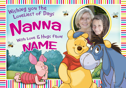 Winnie The Pooh Mother's Day Card - Love You Nanna