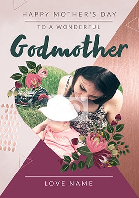 Wonderful Godmother Happy Mother's Day Photo Card