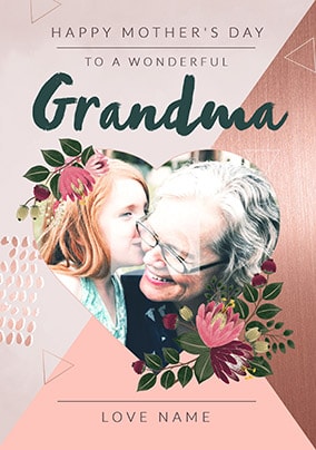 Wonderful Grandma Happy Mother's Day Photo Card