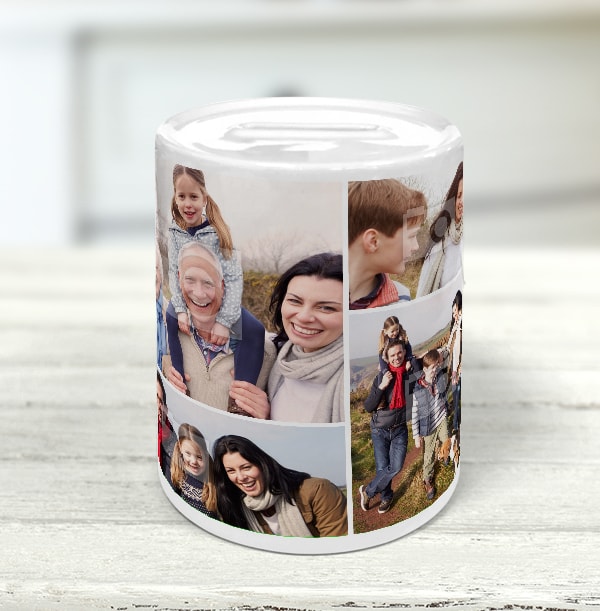 ZDISC Multi Photo Personalised Money Box
