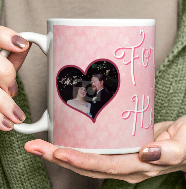 Forever in Heart Personalised Anniversary Mug