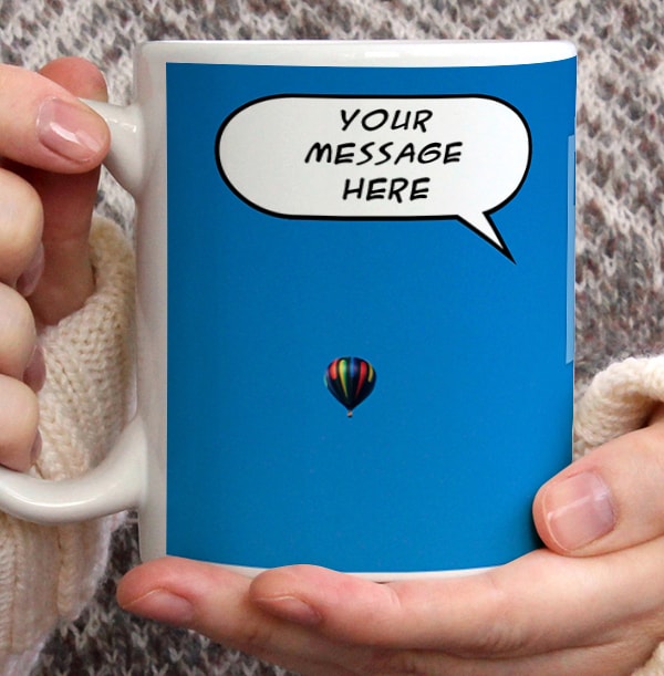 Personalised Mug - Photo Upload Two Speech Bubbles