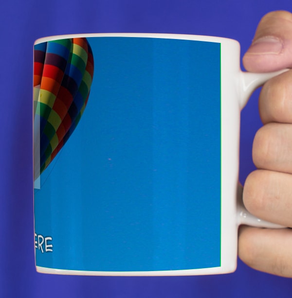 Personalised Mug - Full Photo Upload White Text