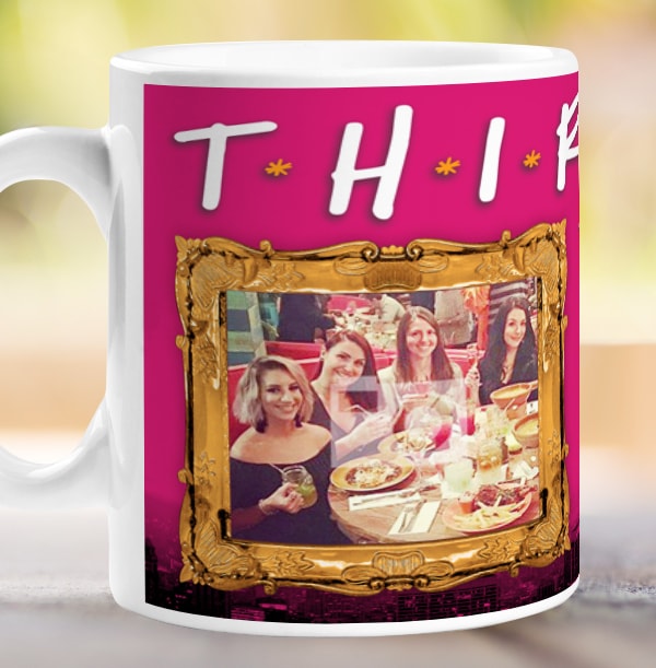 T.H.I.R.T.Y Spoof Photo Mug