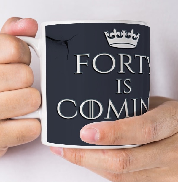 40 Is Coming Personalised Mug