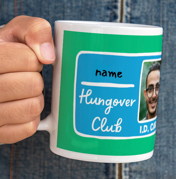 Hungover Club Green Photo Mug