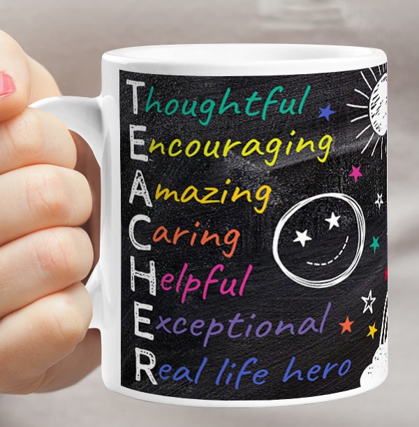 Teacher Chalkboard Photo Mug