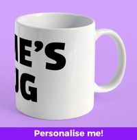 Tap to view Personalised Name Mug - White