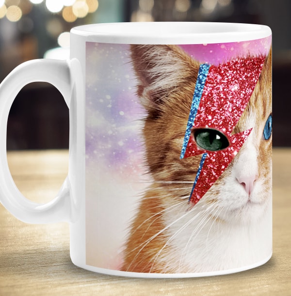 Meowie Bowie Personalised Mug