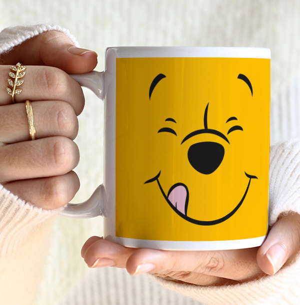 Winnie The Pooh Happy Faces Personalised Mug