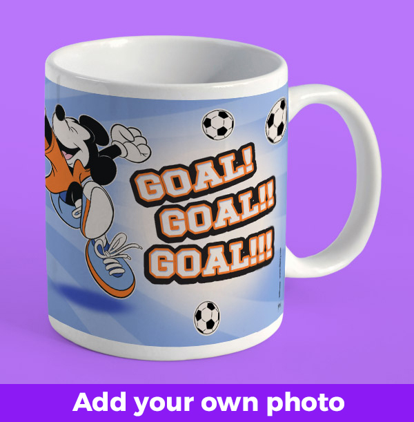 Disney Mickey Mouse Football Photo Mug