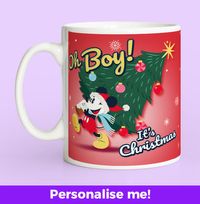 Tap to view Personalised Mickey Mouse Christmas Mug