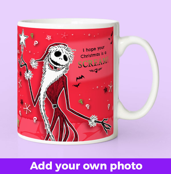 Personalised Nightmare Before Christmas Photo Mug