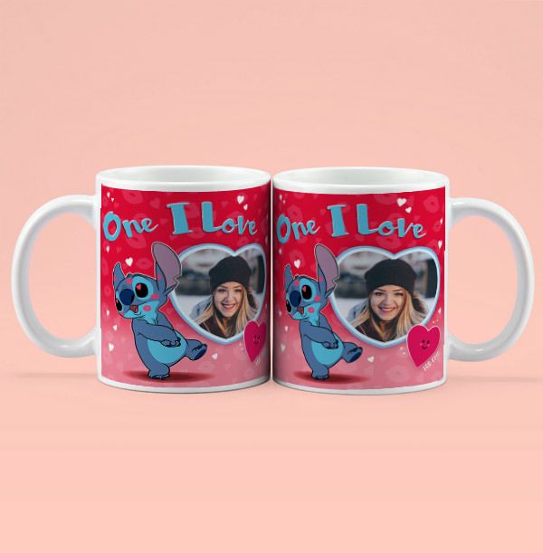 Photo of Valentines Photo Disney Stitch Mug