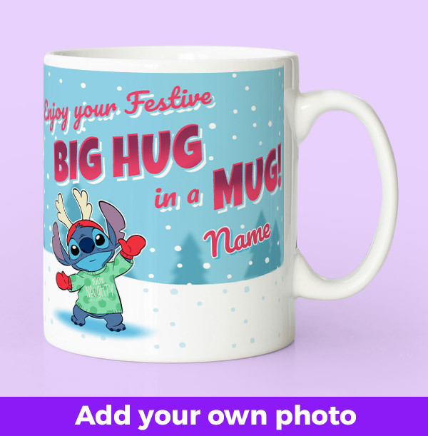 Photo Upload Christmas Stitch Mug