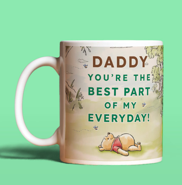 Winnie The Pooh Daddy Photo Upload Mug