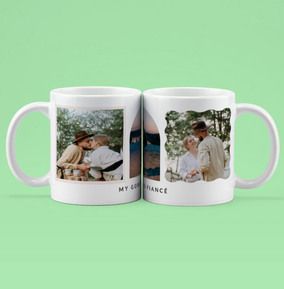 Photo of Gorgeous Fiancé Three Photo Personalised Mug
