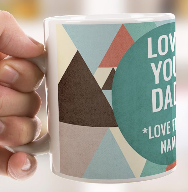 Personalised Mug - Photo Upload Venn Diagram Dad