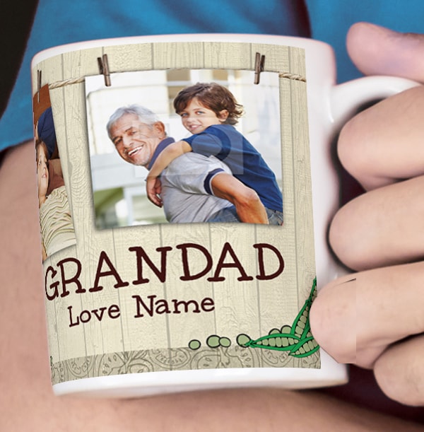 4 Photo Gardening Grandad Mug