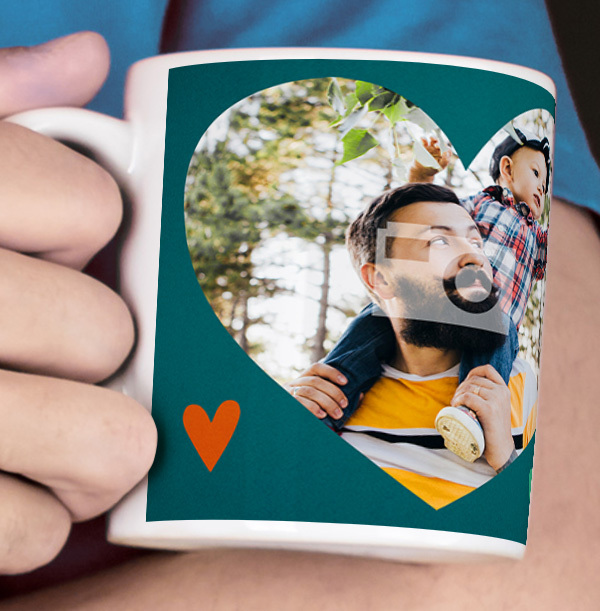 Daddy Rainbow Photo Mug