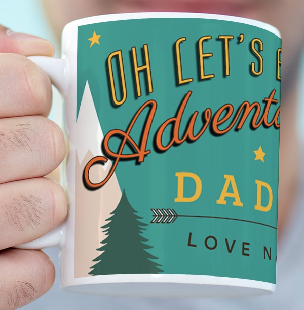 Let's Be Adventurers Daddy Photo Mug