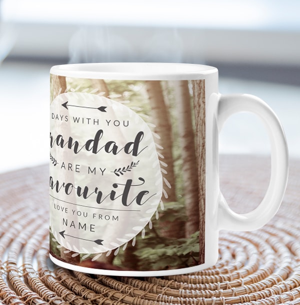 Personalised Grandad Photo Mug