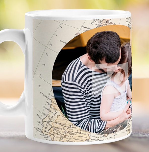 Personalised Adventures Daddy Photo Mug