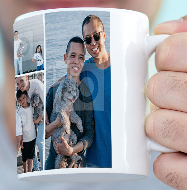 Dad Photo Collage Mug