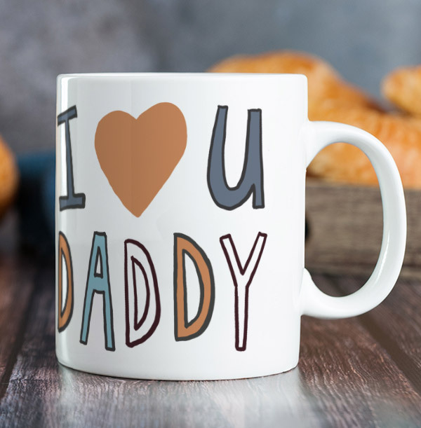 I Love You Daddy Photo Upload Mug