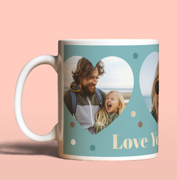 Love You Daddy Multi Photo Upload Mug