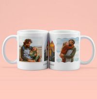 Tap to view Love You Daddy Three Photo Personalised Mug