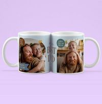 Tap to view Best Dad Two Photo Personalised Mug