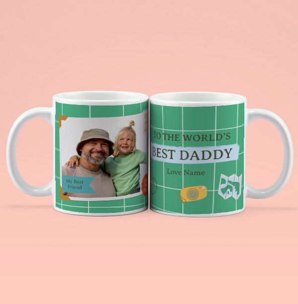 Photo of World's Best Daddy Photo Personalised Mug
