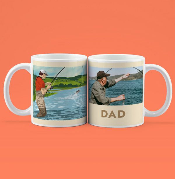 Photo of Dad's Fishing Photo Personalised Mug