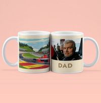 Tap to view Dad's Formula 1 Photo Personalised Mug