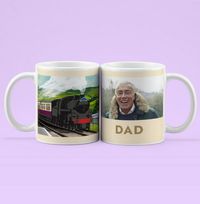 Tap to view Dad's Train Photo Personalised Mug