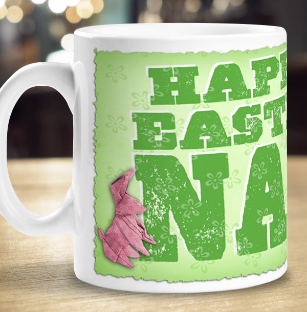 Personalised Mug - Photo Upload Folded with Love for Nan