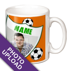 Personalised Mug - Photo Upload Ireland Footy Fan